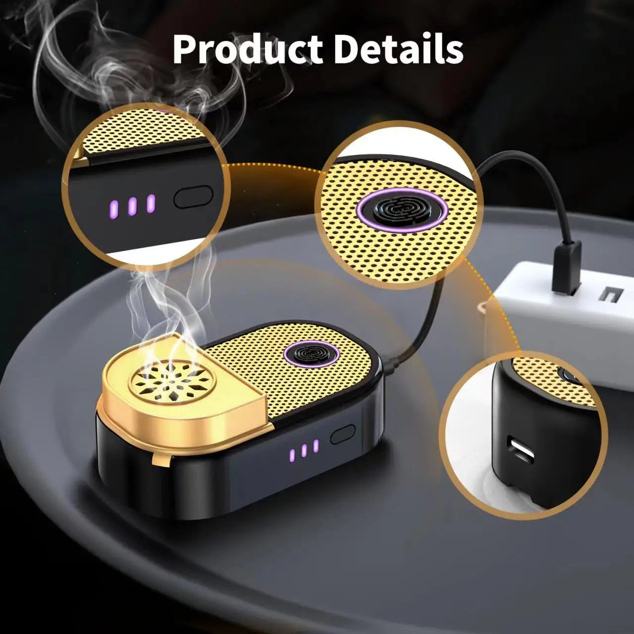 مبخرة العود الكهربائية الجديدة بخور عربي USB بخور رائحة الناشر مبخرة العود