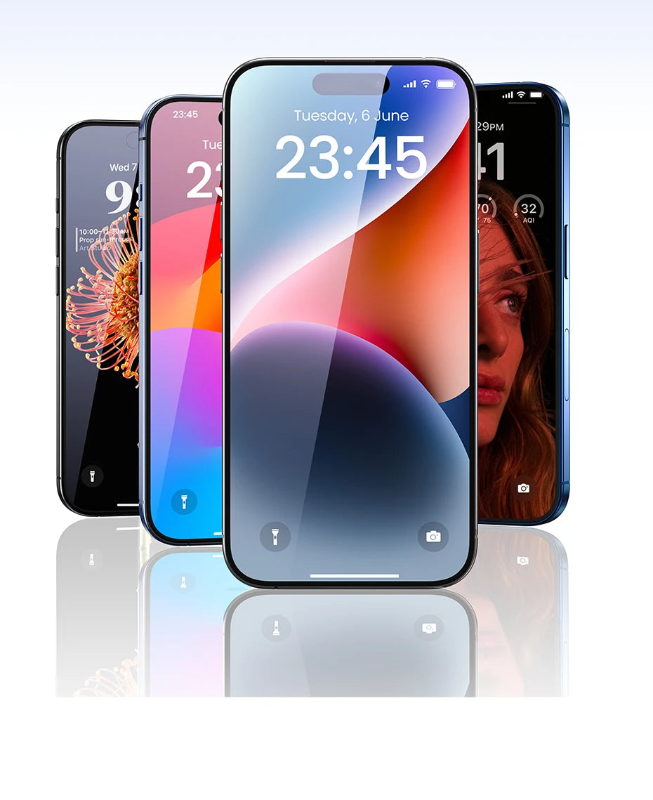 UGREEN 2PCS Screen Protector For iPhone 16 15 14 13 12 11 Pro Max Tempered Glass For iPhone 16 Plus Screen Protectors 15pro Film