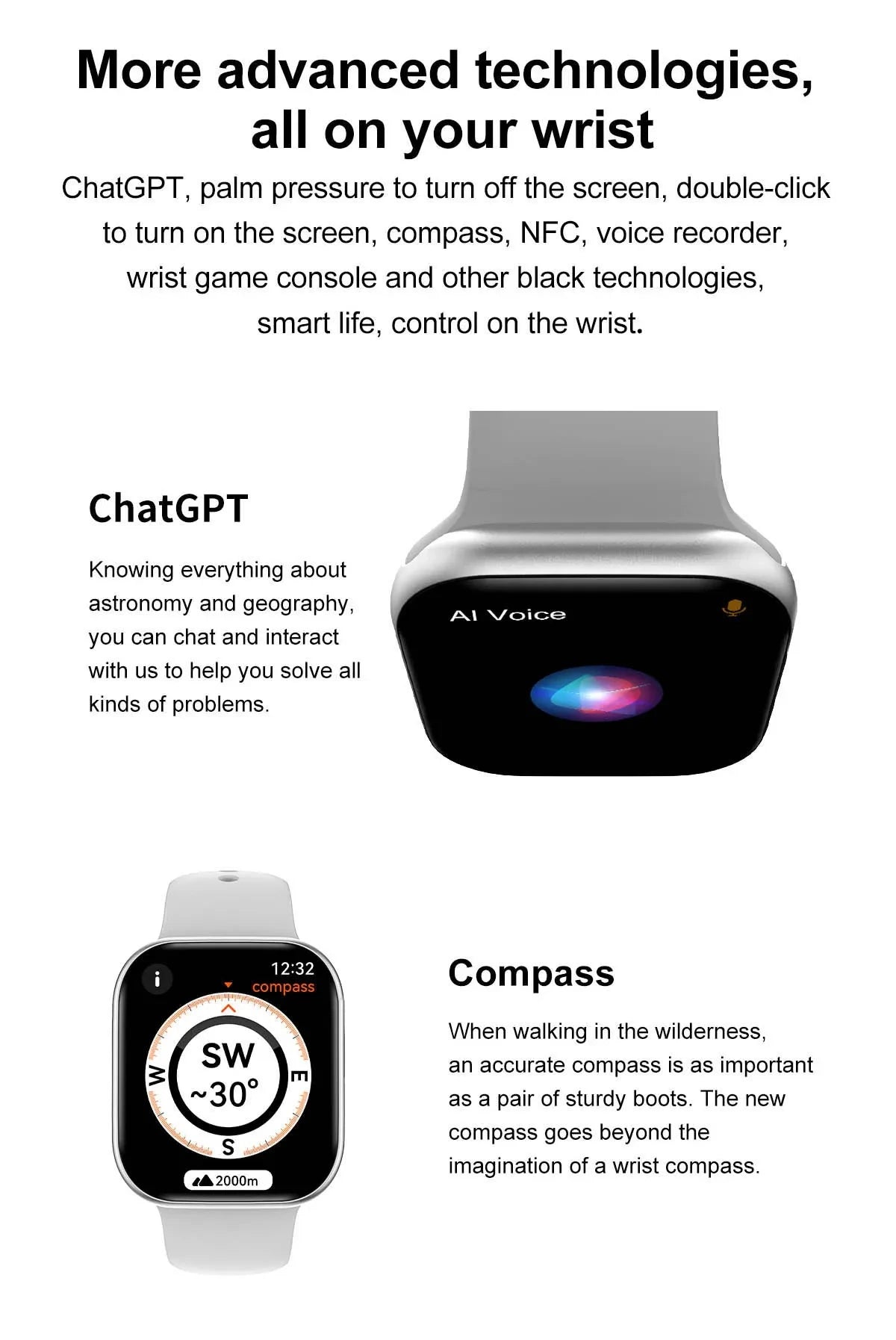 New 2025 Original For Apple Watch 10 GPS Smart Watch Men Body Temperature Bluetooth Call NFC Sports Women SmartWatch for Apple