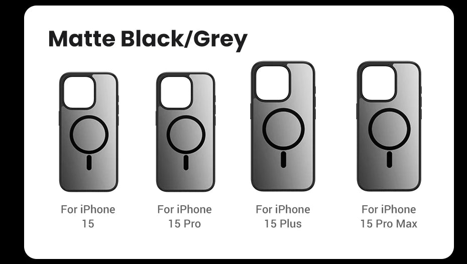 UGREEN for iPhone 14 13 12 Pro Max Magnetic Case Shockproof Cover for iPhone 15 Pro Max 15 Plus 15pro Magnet TPU PC Case