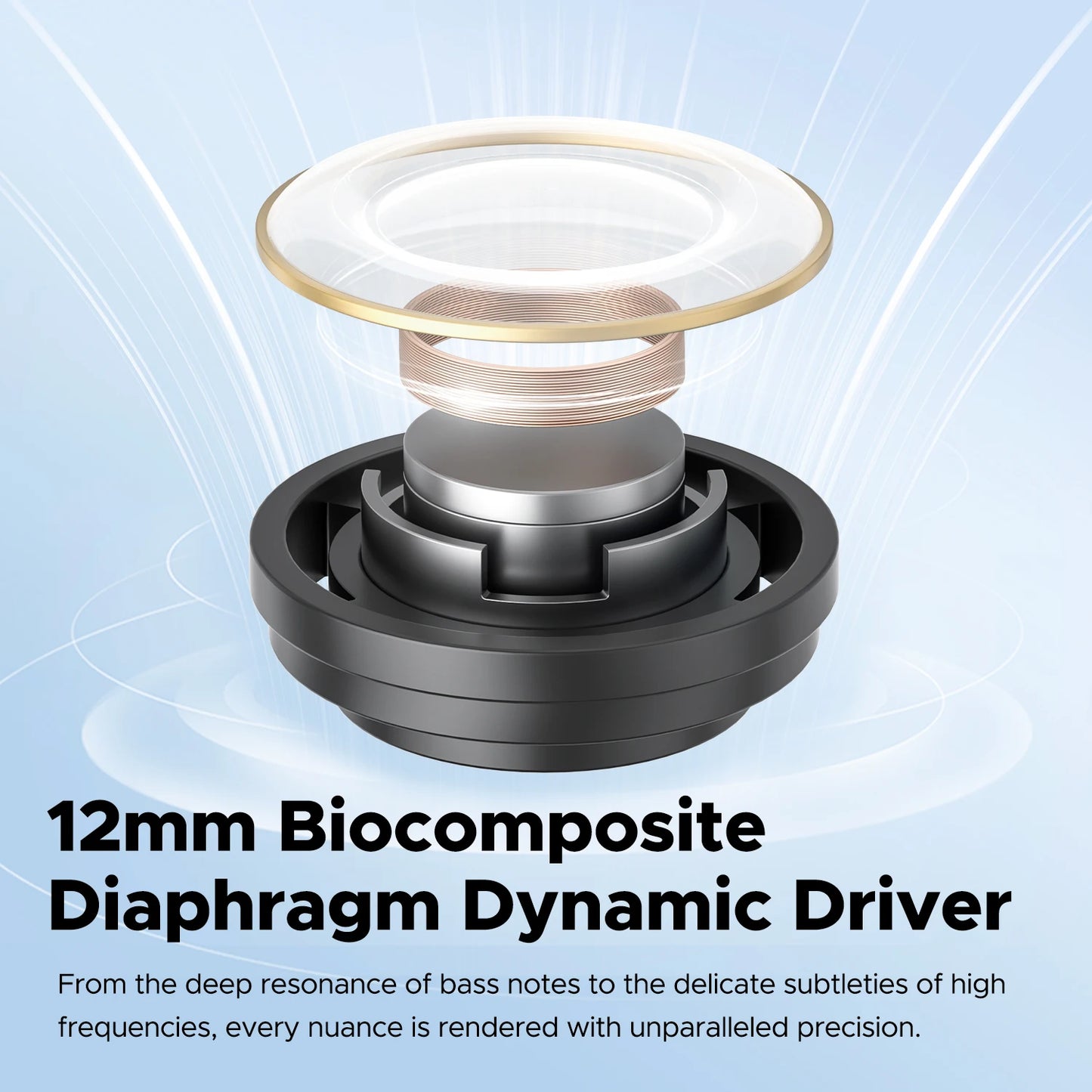 SoundPEATS Clear Transparent Series Bluetooth 5.3 True Wireless Earbuds with Dual ENC Mic, Gaming Mode, App Support, 40H