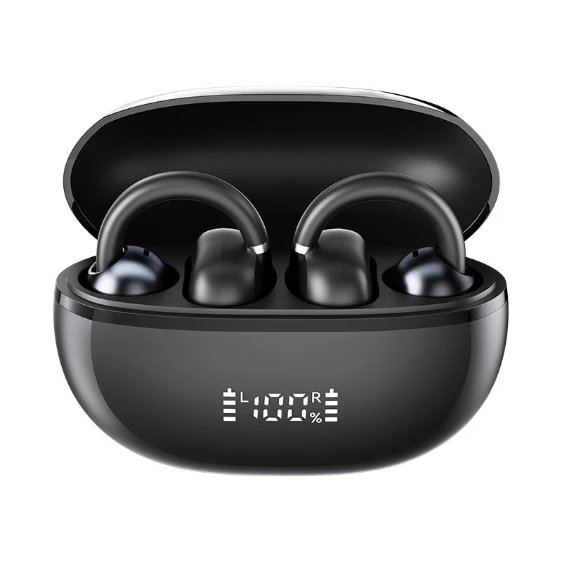 HAYLOU AirFree Ear Clip Earphones Bluetooth 5.4 Wireless Earbuds Dual-mic AI Noise Reduction Sports Headphones Smart LED Display