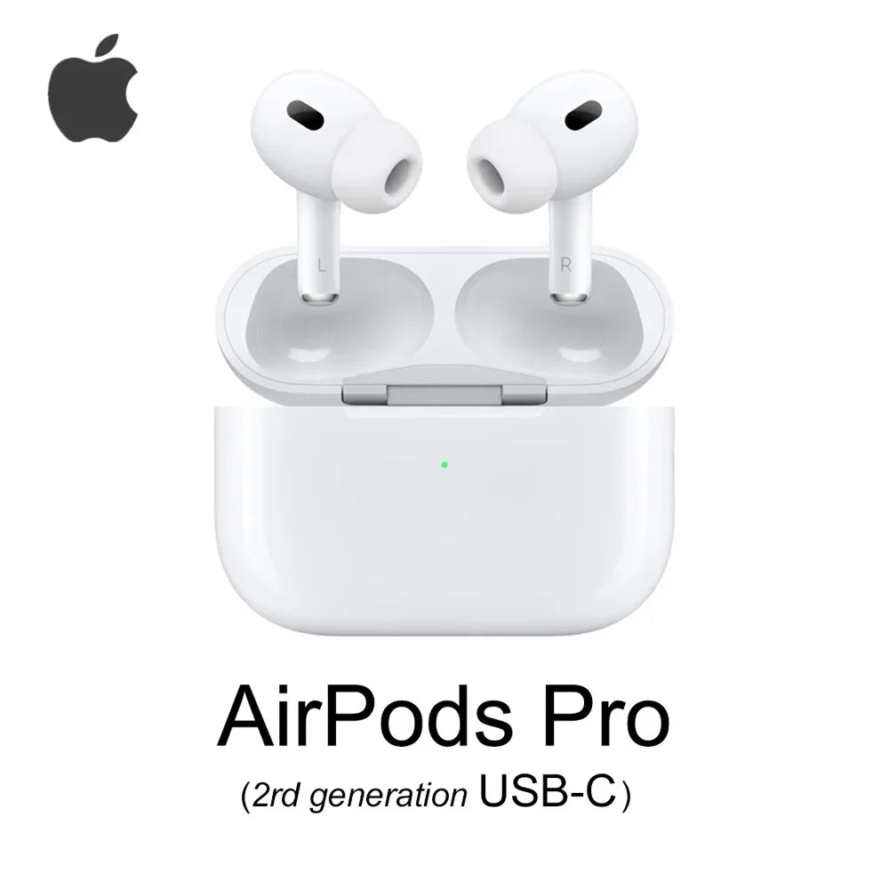 Apple AirPods Pro 2 Wireless Bluetooth Earbuds Active Noise Cancellation Transparency Spatial Audio USB-C MagSafe Charging Case