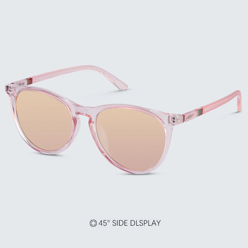 Trendy Polarized Sunglasses For Women Brand Design Frame Fashion Sunglasses Pink UV400