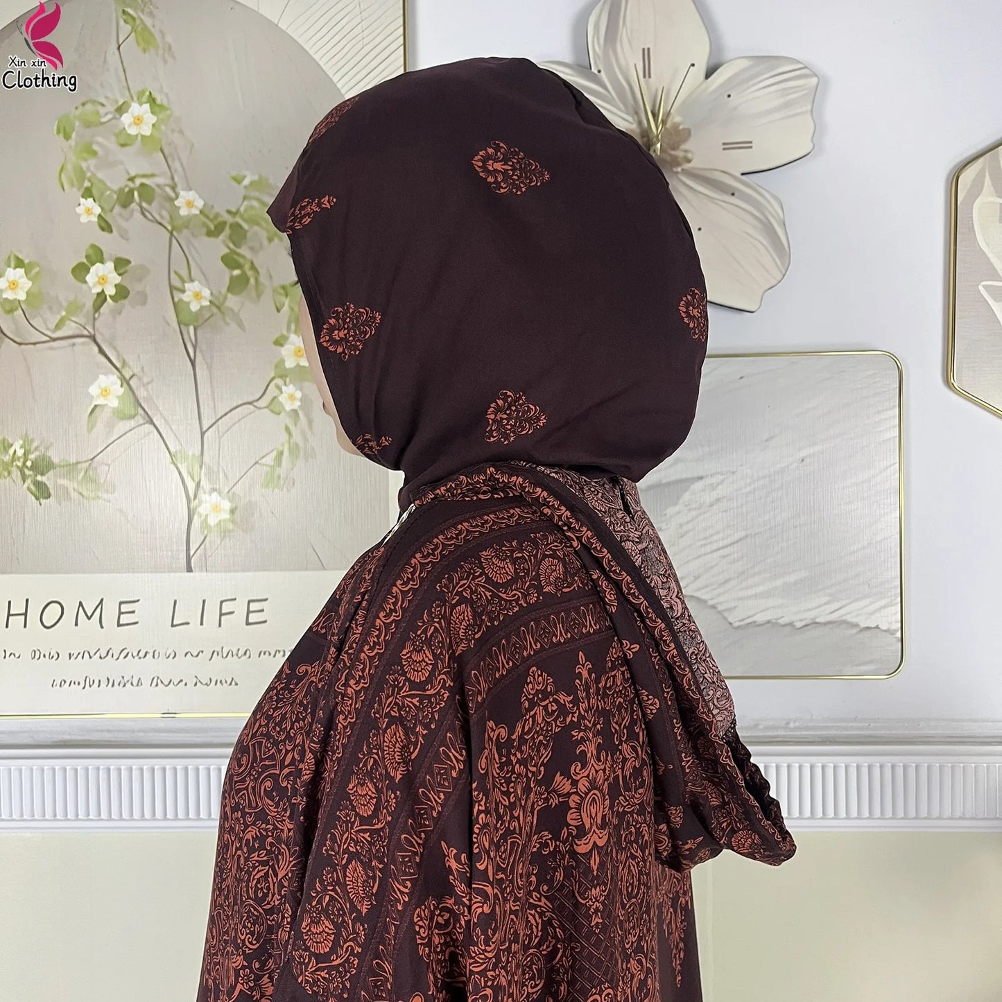 2025 Latest Cotton Abaya Double Hat Muslim Ramadan Prayer Clothing Casual Robe Long Sleeves Loose Woman Islam Prayer Clothing
