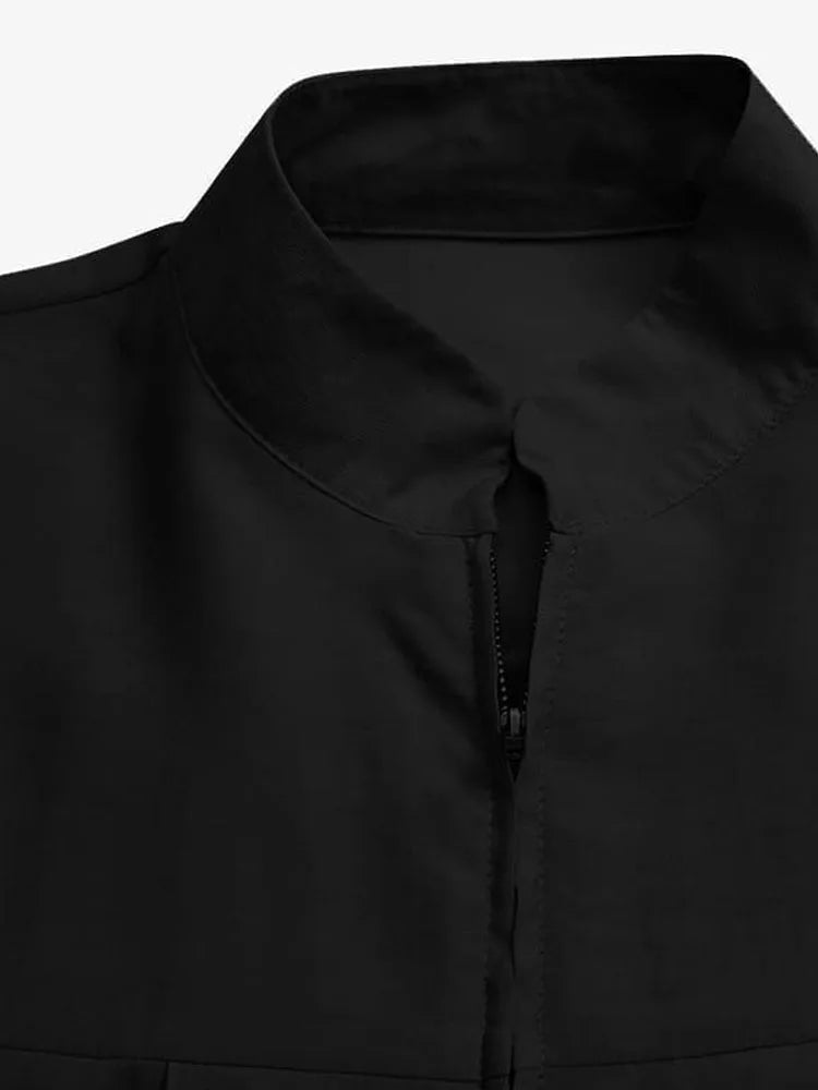 VigoAnne 2025 Muslim Abaya Solid Zipper One-piece Prayer Dress Women Long Sleeve Islamic Clothing Lady Dubai Saudi Robe Turkish