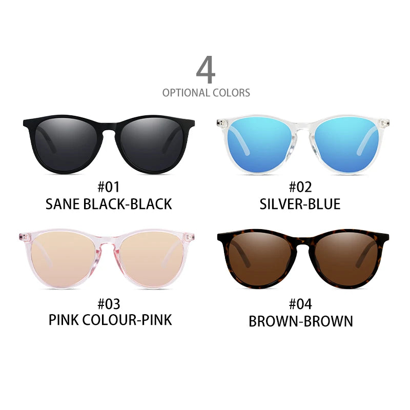 Trendy Polarized Sunglasses For Women Brand Design Frame Fashion Sunglasses Pink UV400
