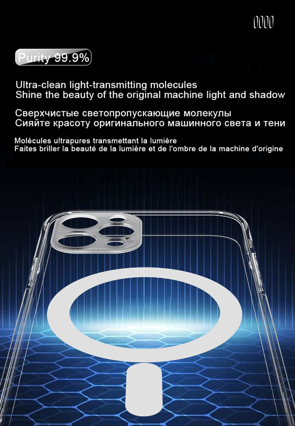 Magsafe Wireless Charging Magnetic Case For iPhone 14 11 12 13 Pro Max 12 13 mini 14 Plus Transparent Shockproof Cover Cases