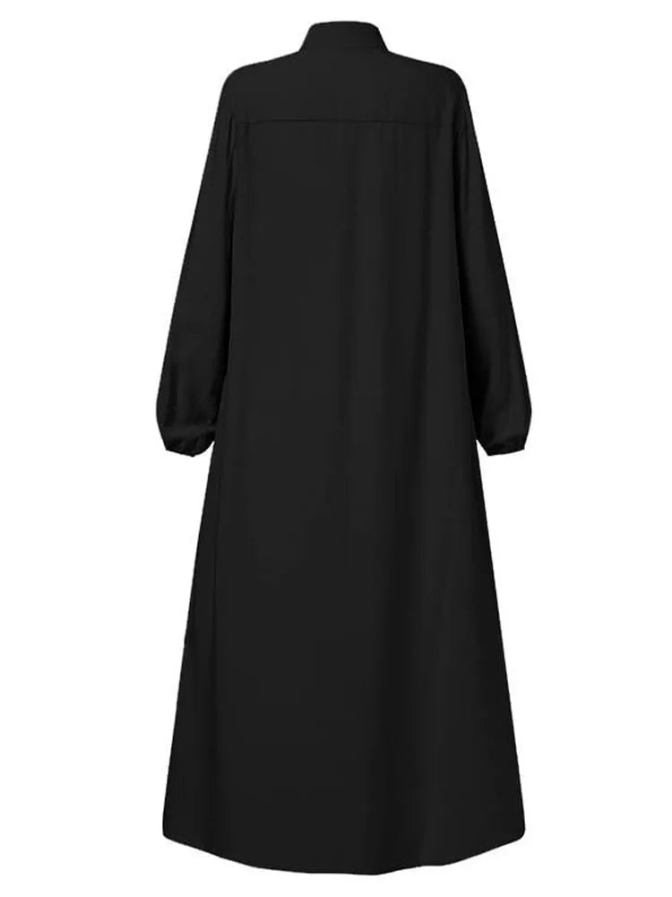 VigoAnne 2025 Muslim Abaya Solid Zipper One-piece Prayer Dress Women Long Sleeve Islamic Clothing Lady Dubai Saudi Robe Turkish