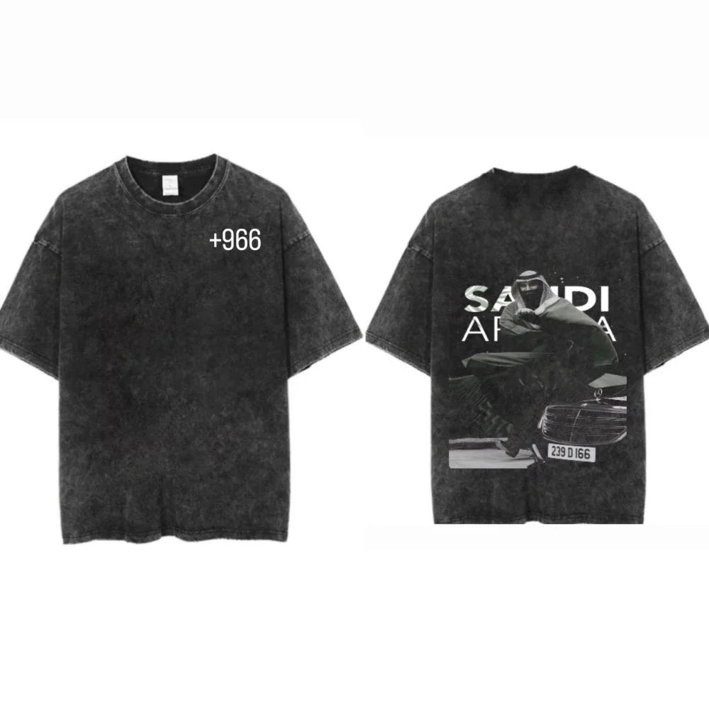 Kingdom of Saudi Arabia T-shirts Vintage Streetwear T-shirt Saudi National Day Tshirts 23 September 1932 Tees Unisex Y2k T Shirt