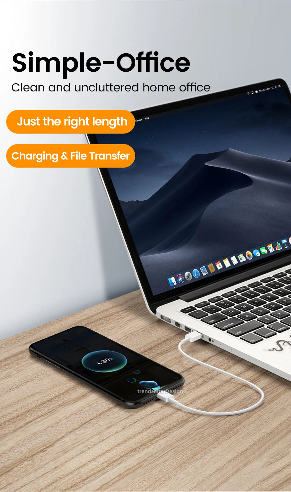 Short 30cm Type C to USB C Cable Fast Charging For Iphone15 Xiaomi Samsung Huawei Power BanK 25cm USB To Type C/USB C Data Cable