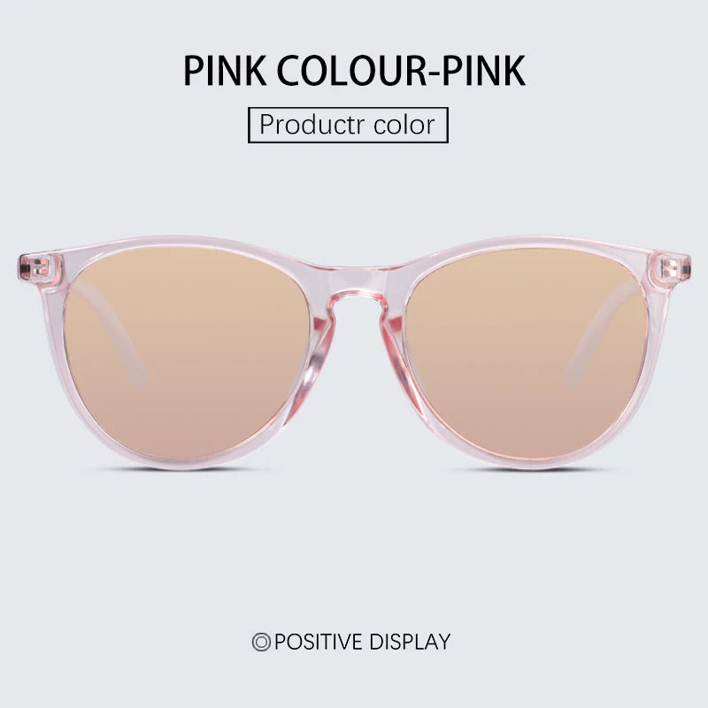 Trendy Polarized Sunglasses For Women Brand Design Frame Fashion Sunglasses Pink UV400