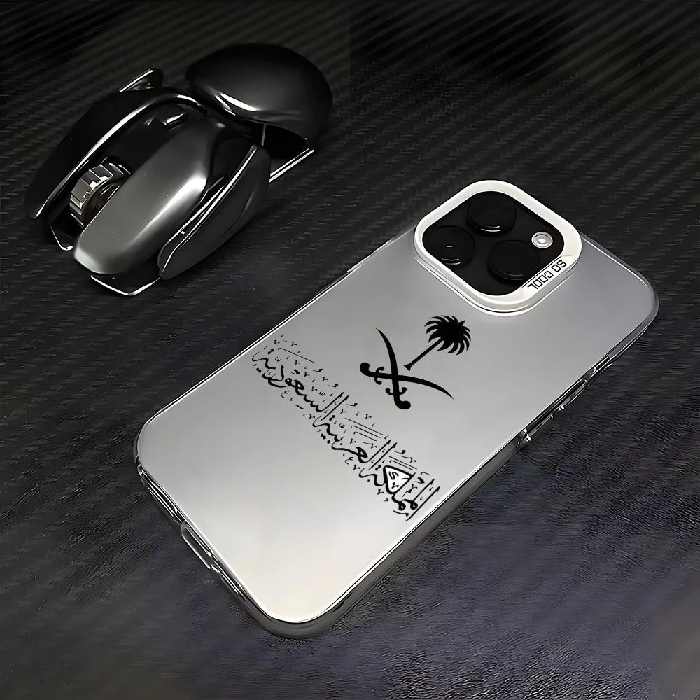 Saudi Arabia Passport Phone Case For iPhone 16 15 14 13 12 11 Pro Max White Ultra-thin Soft Candy Abrazine Funda