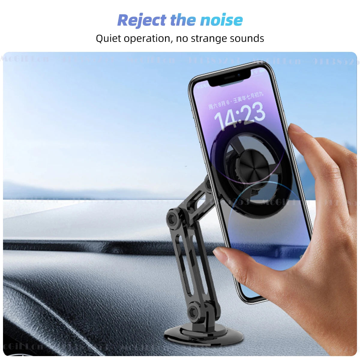McGiLLon Magsafe 720 Rotate Metal Magnetic Car Phone Holder Foldable Phone Stand Air Vent Magnet Mount GPS Support For All phone