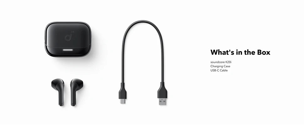 Soundcore K20i by Anker Semi-in-Ear Earbuds Earphone Bluetooth 36H Wireless Bluetooth Headphones Wireless Bluetooth Earphones