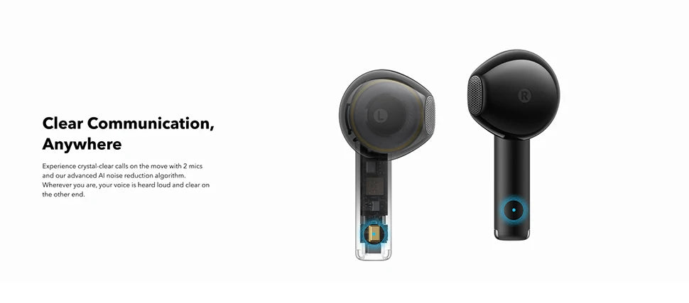Soundcore K20i by Anker Semi-in-Ear Earbuds Earphone Bluetooth 36H Wireless Bluetooth Headphones Wireless Bluetooth Earphones