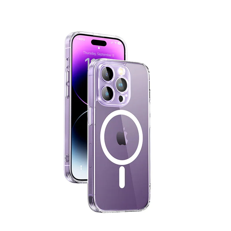 UGREEN for iPhone 14 13 12 Pro Max Magnetic Case Shockproof Cover for iPhone 15 Pro Max 15 Plus 15pro Magnet TPU PC Case
