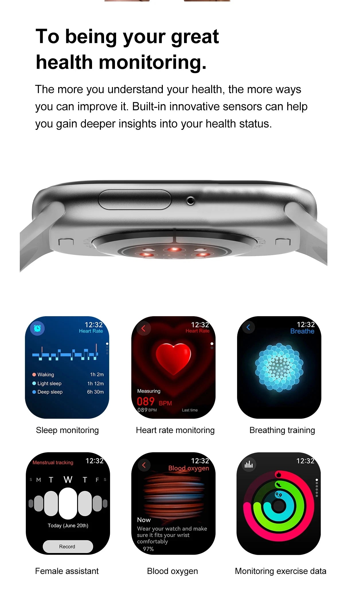 New 2025 Original For Apple Watch 10 GPS Smart Watch Men Body Temperature Bluetooth Call NFC Sports Women SmartWatch for Apple