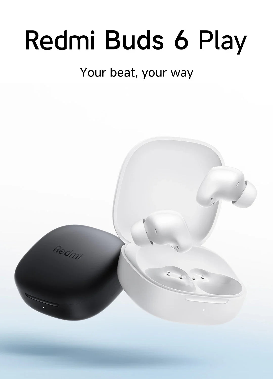 Xiaomi Redmi buds 6 Play Bluetooth 5.4 TWS Earphone Earbuds 10mm Dynamic Driver AI noise cancellation for calls