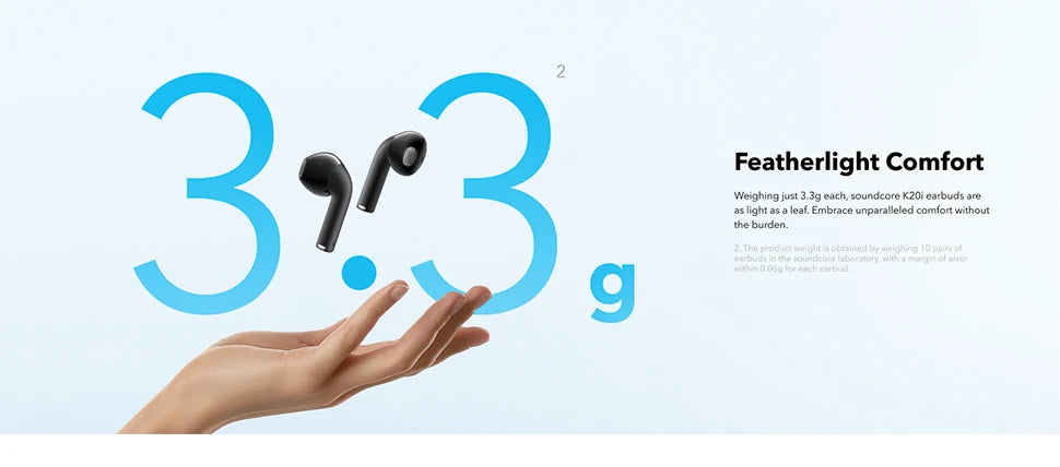 Soundcore K20i by Anker Semi-in-Ear Earbuds Earphone Bluetooth 36H Wireless Bluetooth Headphones Wireless Bluetooth Earphones