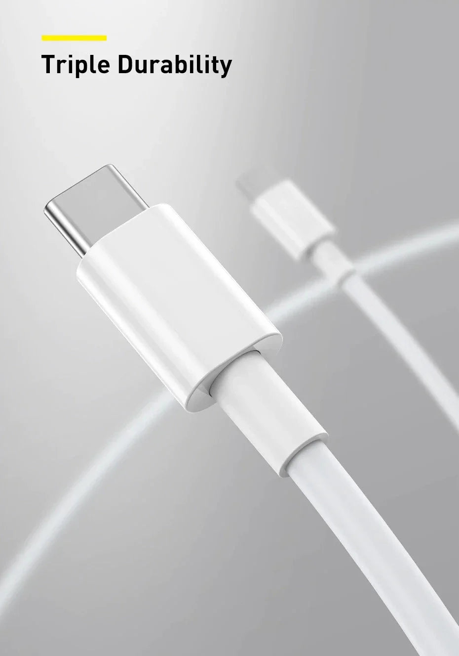 Type C to Type C Cable 100W PD Fast Charging For iPhone 15 Plus Pro Max Samsung Huawei Xiaomi OPPO USB C to USB C Charger Cable