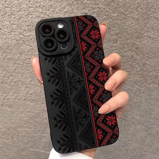 Vintage Totem Painting Shockproof Phone Case For iPhone 16 15 14 13 12 11 Pro Max XS X XR 7 8 Plus SE 2022 13 12 Mini Soft Cover
