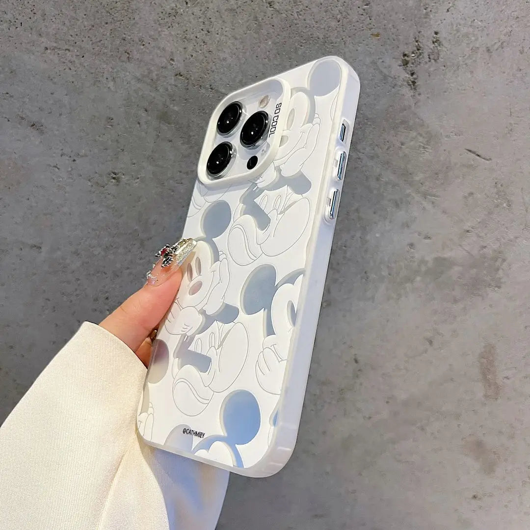 Mickeys Minnies Mouses Smile Phone Case For iPhone 16 15 14 13 12 11 Pro Max 7 8 Plus XR XS MAX Y2K Girl Cute Back Cover