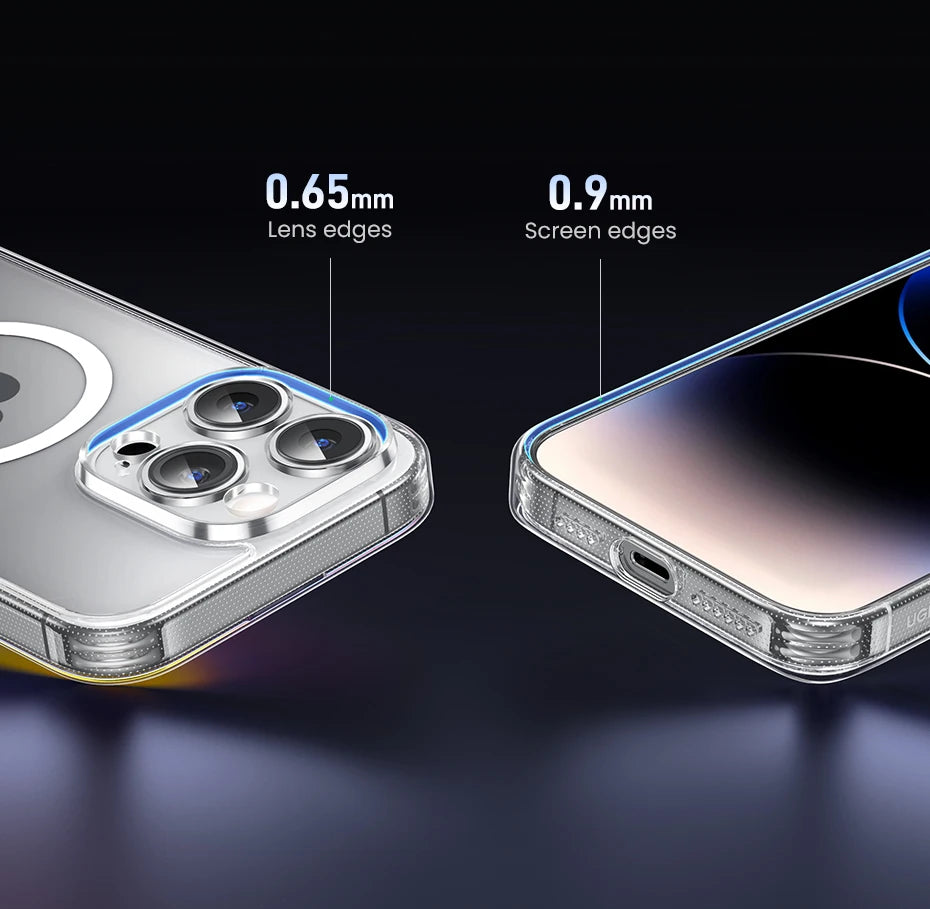 UGREEN for iPhone 14 13 12 Pro Max Magnetic Case Shockproof Cover for iPhone 15 Pro Max 15 Plus 15pro Magnet TPU PC Case