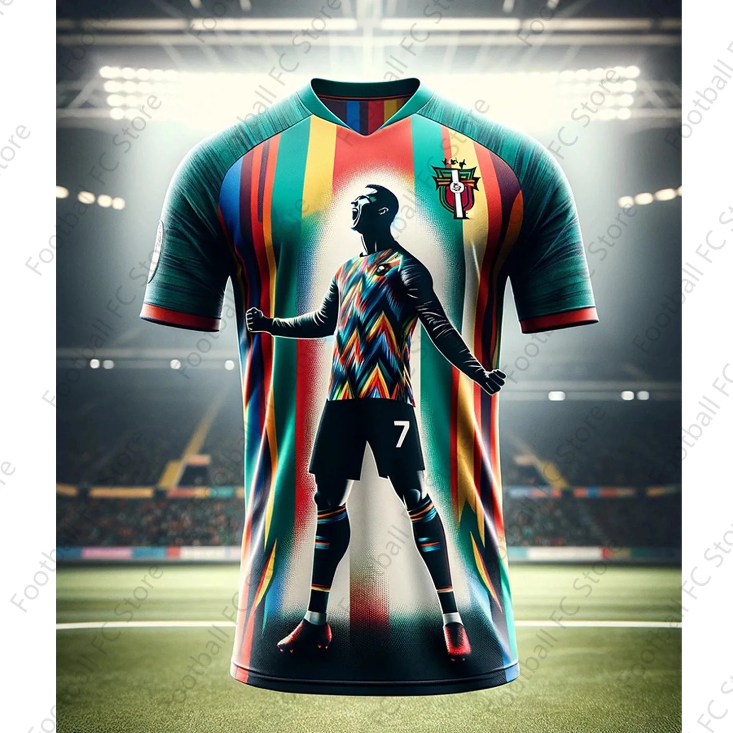 2024 New CHATGPT-Special Ronaldos 7 Soccer Jersey for Kids and Adult Intelligent Design Edition Jersey Summer Outdoor Loose Top