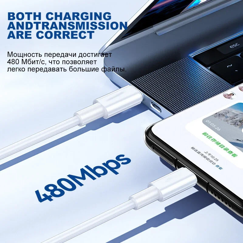 Type C to Type C Cable 100W PD Fast Charging For iPhone 15 Plus Pro Max Samsung Huawei Xiaomi OPPO USB C to USB C Charger Cable
