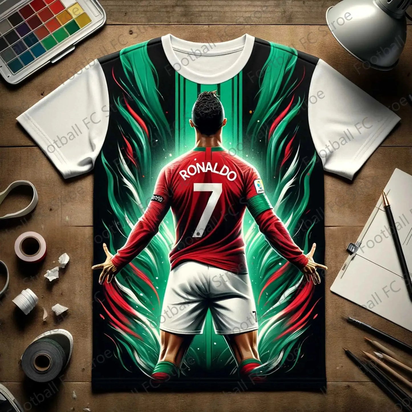 2024 New CHATGPT-Special Ronaldos 7 Soccer Jersey for Kids and Adult Intelligent Design Edition Jersey Summer Outdoor Loose Top