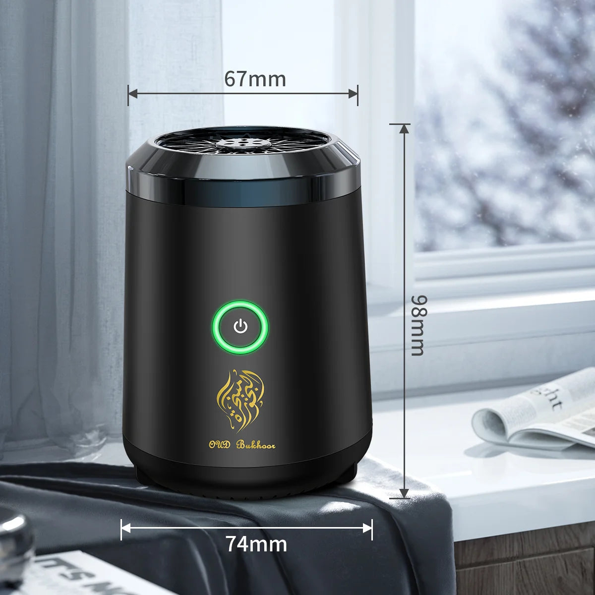 Portable Electric Incense Burner Arabic Bakhoor Aroma Diffuser Arabian Rechargeable Bukhoor Holder