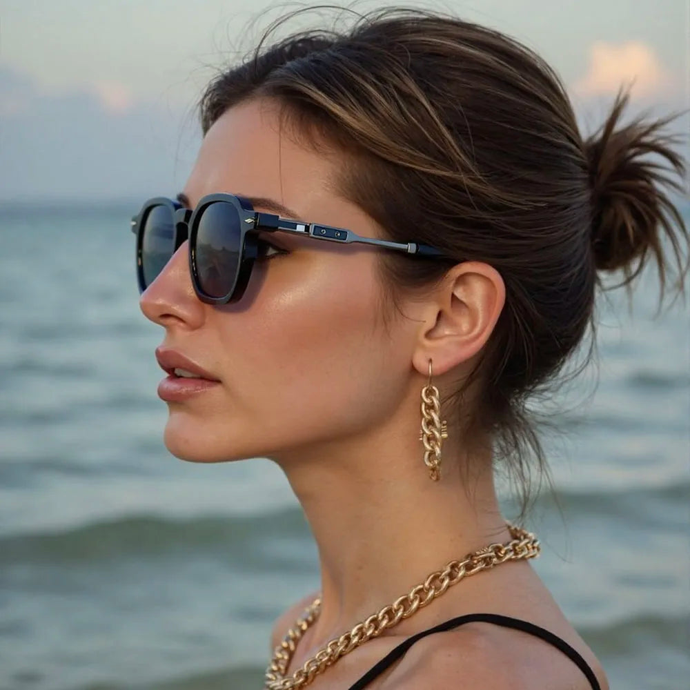 Fashion Sunglass Men Luxury 2025 Sunglasses Women Trendy Vintage Vacation Glasses Luxe Gafas De Sol Hombre Lunette Soleil Femme