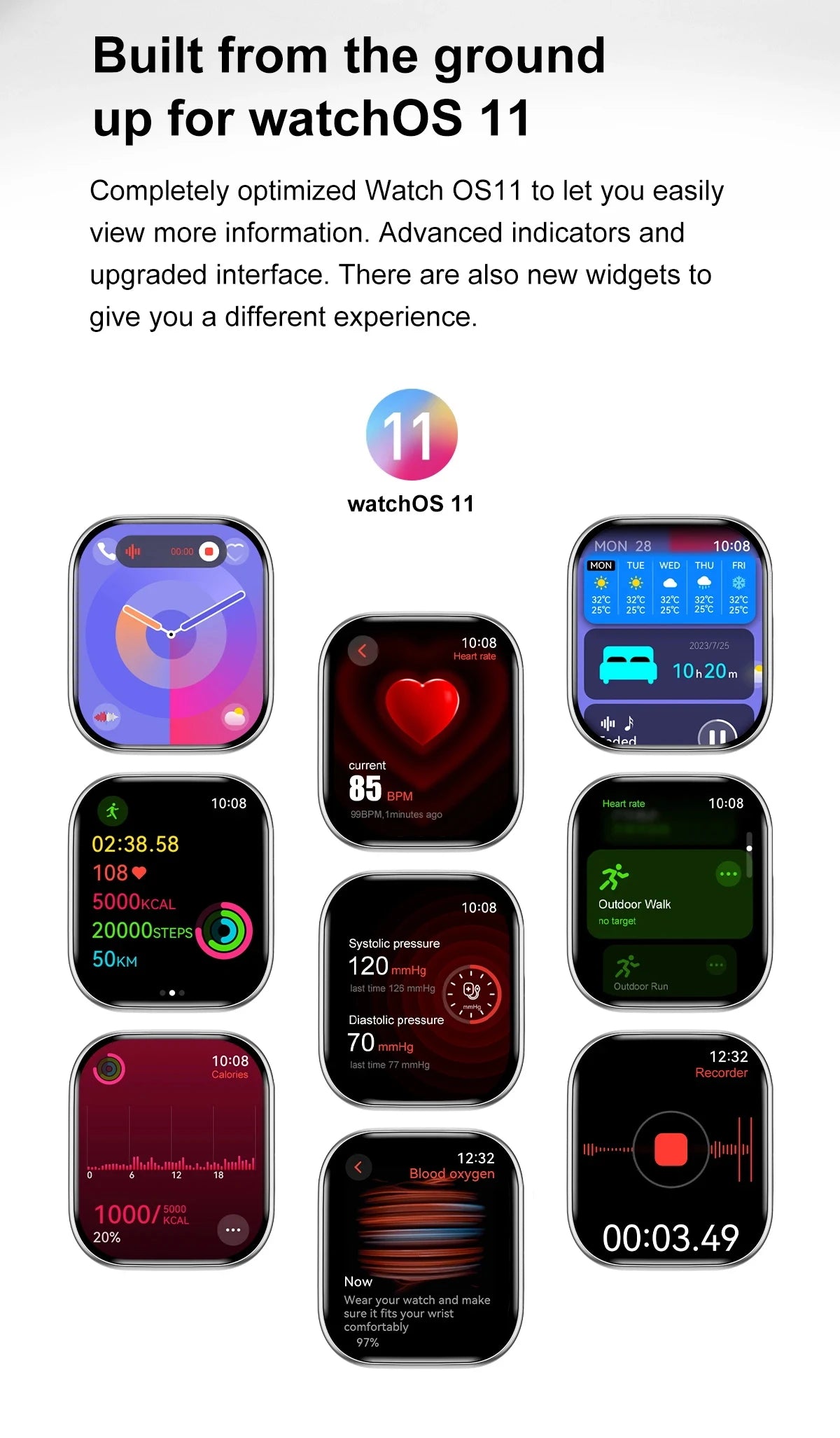 New 2025 Original For Apple Watch 10 GPS Smart Watch Men Body Temperature Bluetooth Call NFC Sports Women SmartWatch for Apple