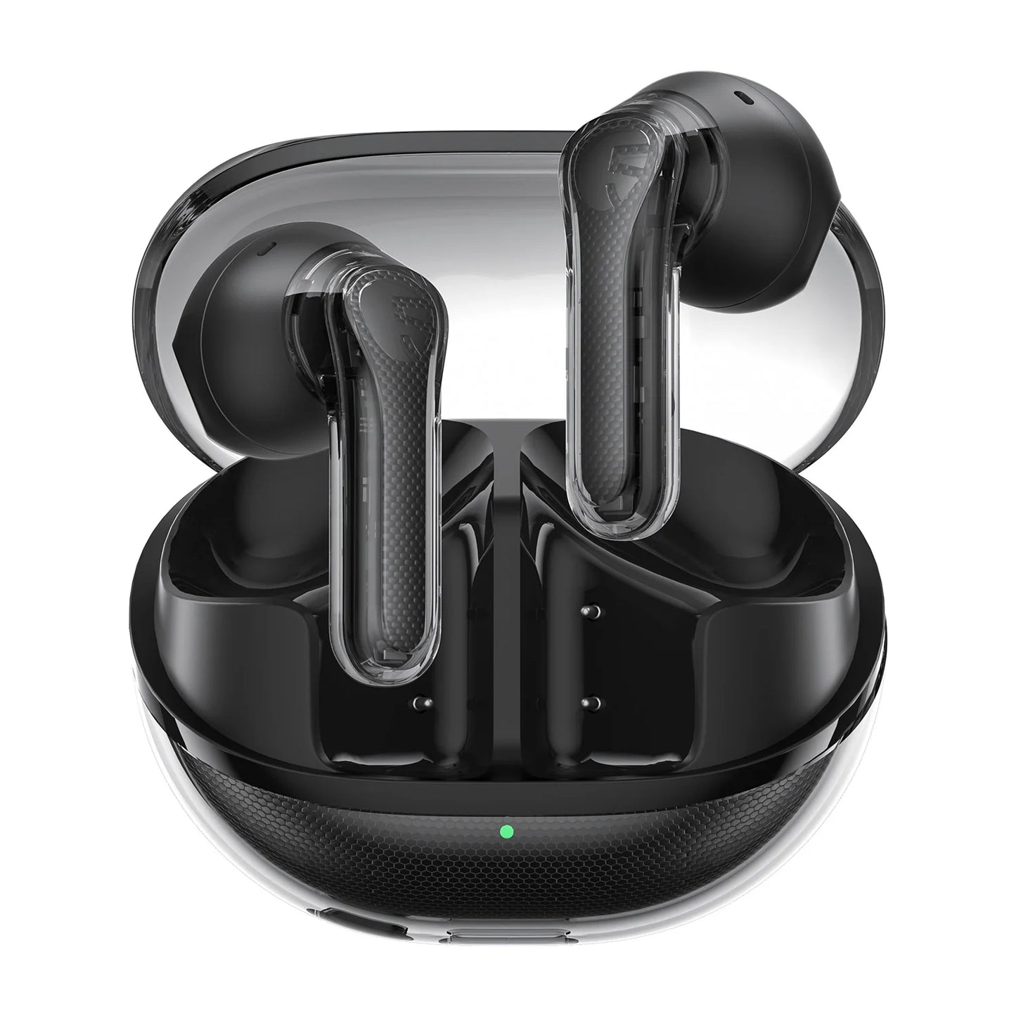 SoundPEATS Clear Pods Bluetooth Wireless Earphones with Dual ENC Mic, 13mm Drivers,Deep Bass, Total 40H Playtime, APP Control