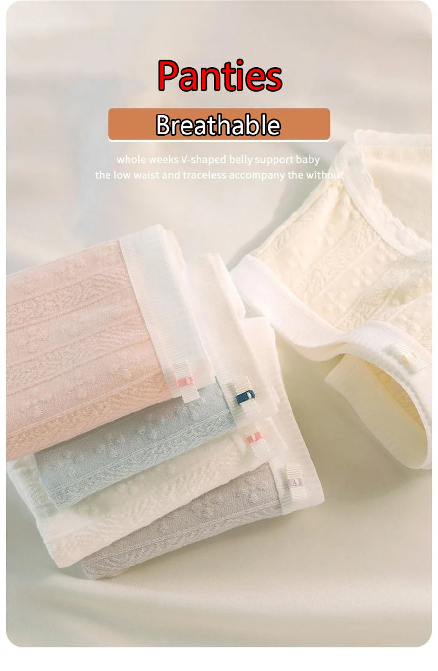 3PCS/Set Cotton Panties Women Antibacterial Crotch 2024 New Mid Waist Underwear Girls Breathable Triangle Shorts Lingerie Briefs
