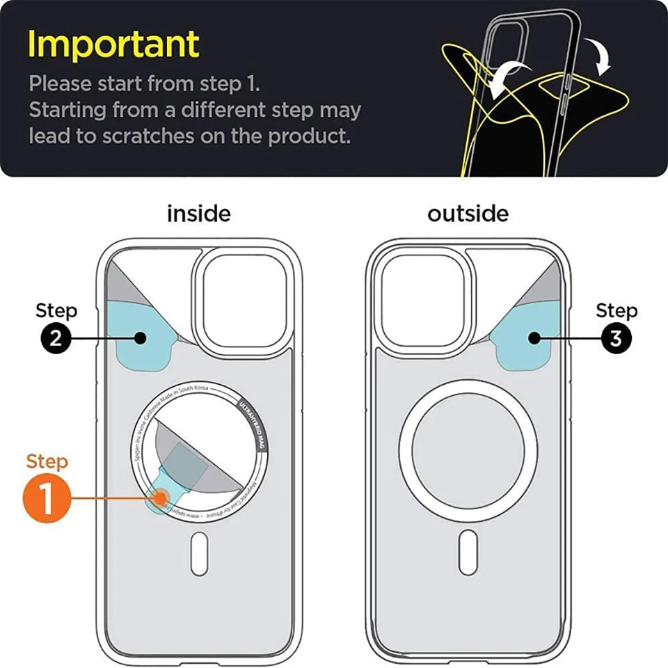 Magsafe Wireless Charging Magnetic Case For iPhone 14 11 12 13 Pro Max 12 13 mini 14 Plus Transparent Shockproof Cover Cases