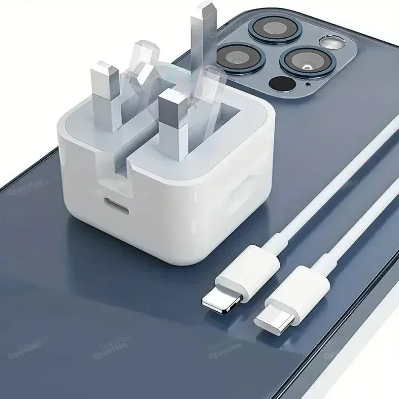 Foldable UK Plug USB-C Port Fast Charging QC3.0 PD 25W Type C Quick Charge For iPhone 16 15 Travel Wall Charger Power Adapter