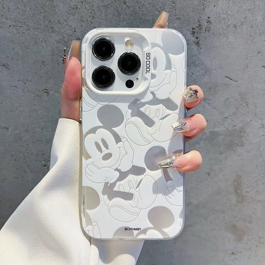 Mickeys Minnies Mouses Smile Phone Case For iPhone 16 15 14 13 12 11 Pro Max 7 8 Plus XR XS MAX Y2K Girl Cute Back Cover