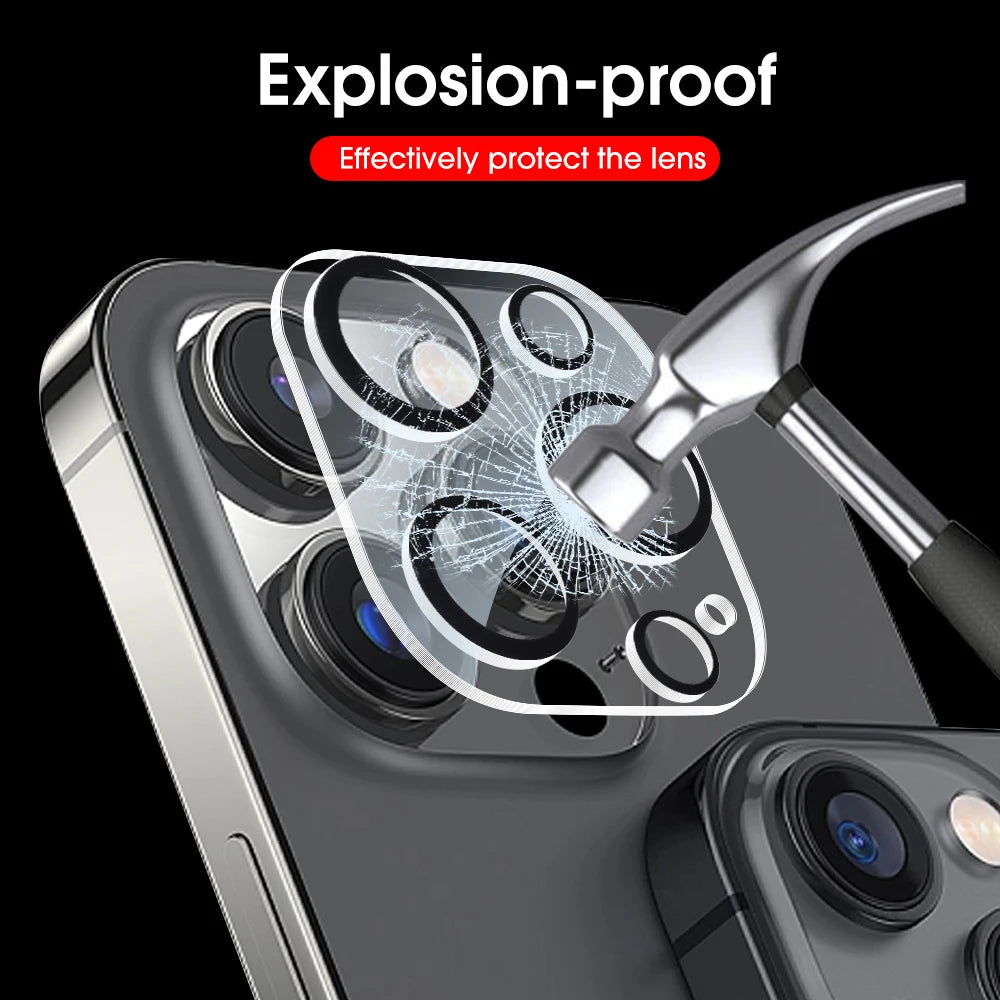 1-5PCS HD Back Camera Glass Protectors For iPhone 16 Pro Max 15 14 Plus Lens Protective Glass on iPhone 13 mini Rear Camera Film
