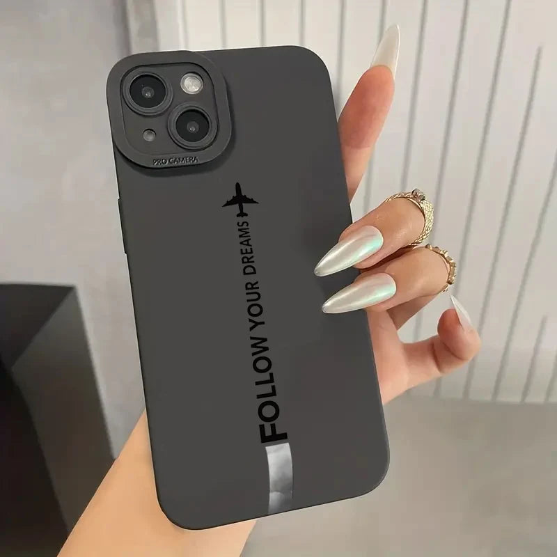 Travel-nspired Airplane Route Desian Phone Case For iPhone 15 14 13 12 11 16 Pro Max Mini 16E 7 8 Plus X XR XS SE2 Soft Cover