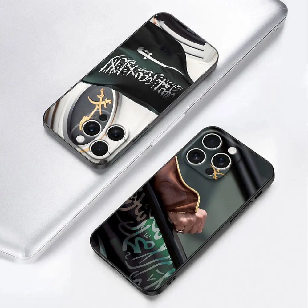 Kingdom Of Saudi Arabia Flag Case for Apple iPhone 16e 11 13 15 14 Plus 16 Pro Max X XS XSMax TPU Black Phone Cover Bumper