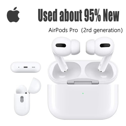 Apple AirPods Pro 2 Wireless Bluetooth Earbuds Active Noise Cancellation Transparency Spatial Audio USB-C MagSafe Charging Case